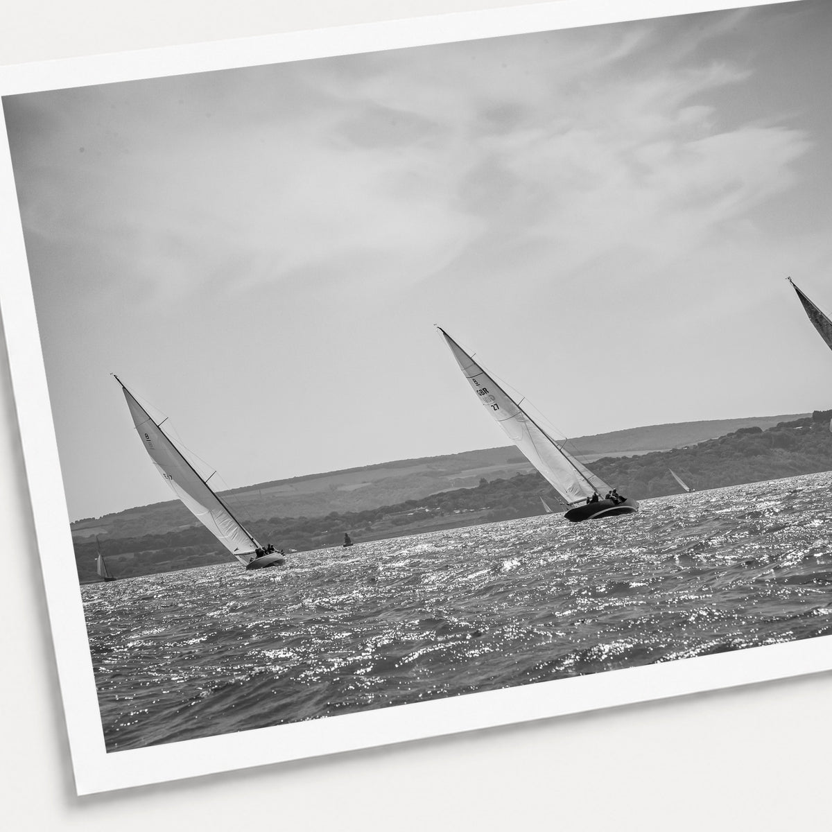 A photographic print of 8 Meters, shown with a white border and angled presentation on a light background.