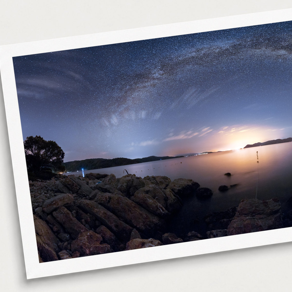 A photographic print of Turkish Delight, shown with a white border and angled presentation on a light background.