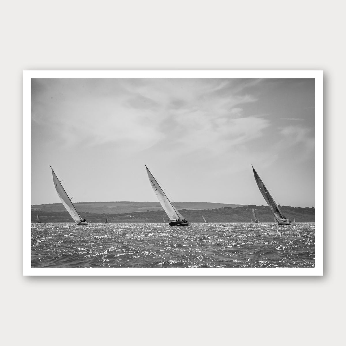A photographic print of 8 Meters, framed with a white border and shown against a light gray background.