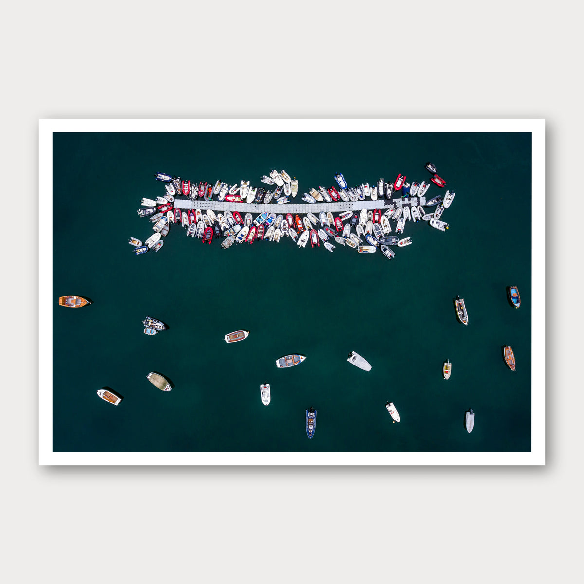 A photographic print of Spare Ribs, framed with a white border and shown against a light gray background.