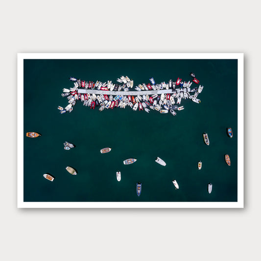 A photographic print of Spare Ribs, framed with a white border and shown against a light gray background.