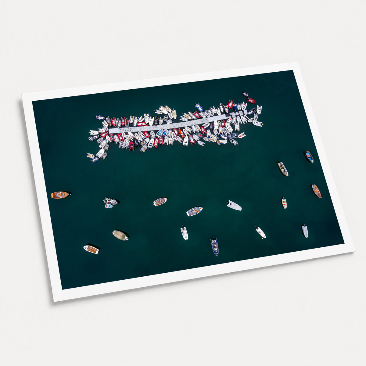 A photographic art print of Spare Ribs, displayed at an angle on a light gray background.